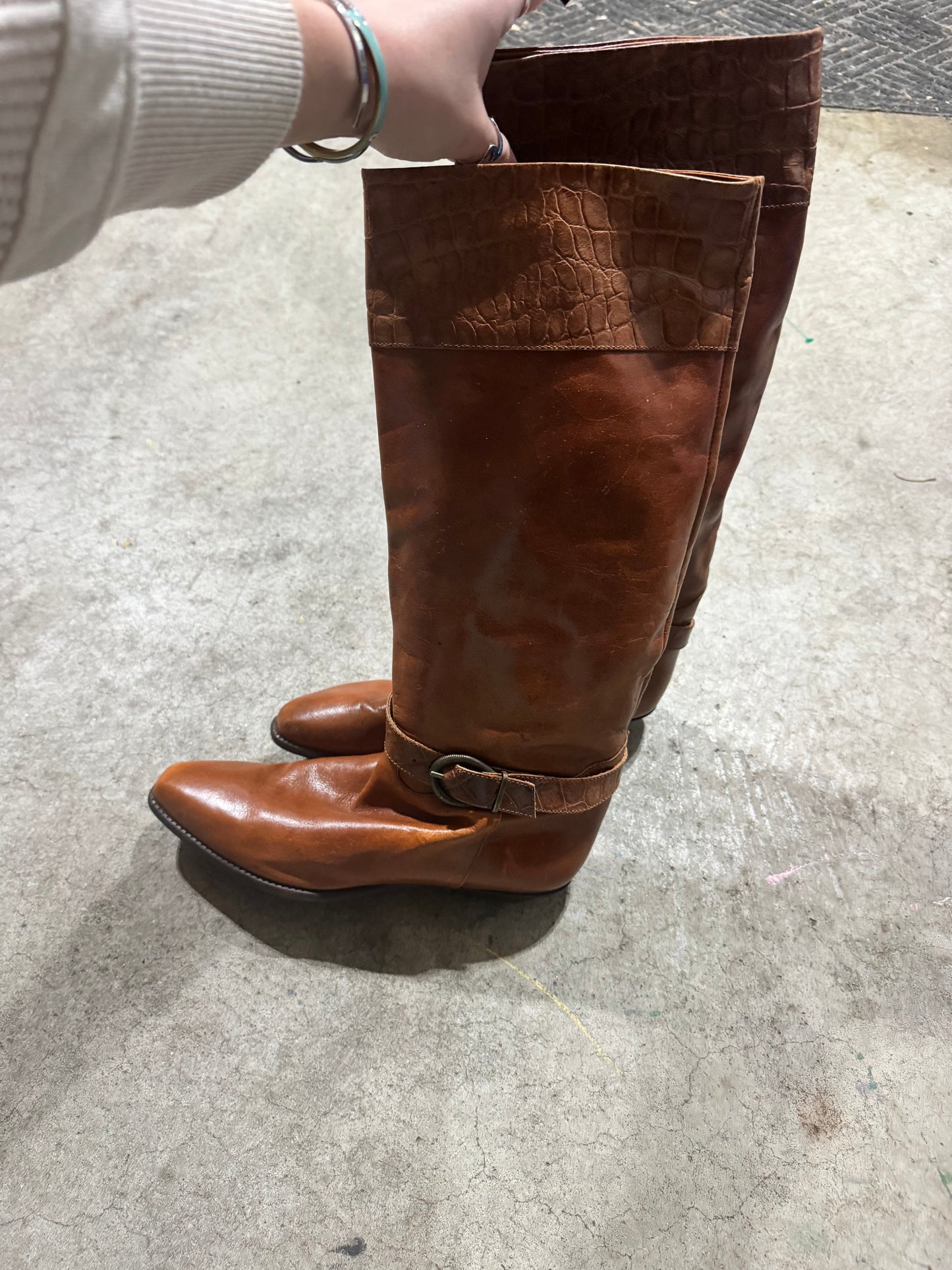 Vtg Italian Leather Boots