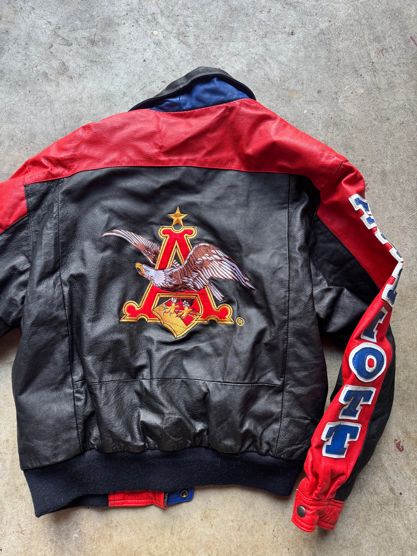 Vtg Bill Elliot Leather Jacket