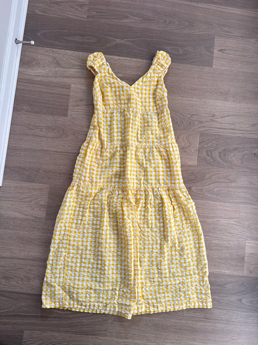 Yellow Gingham Dress XS