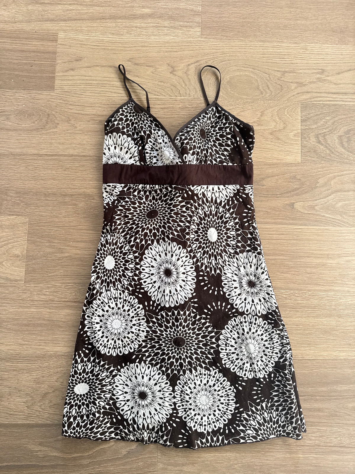 Vtg Brown Dress