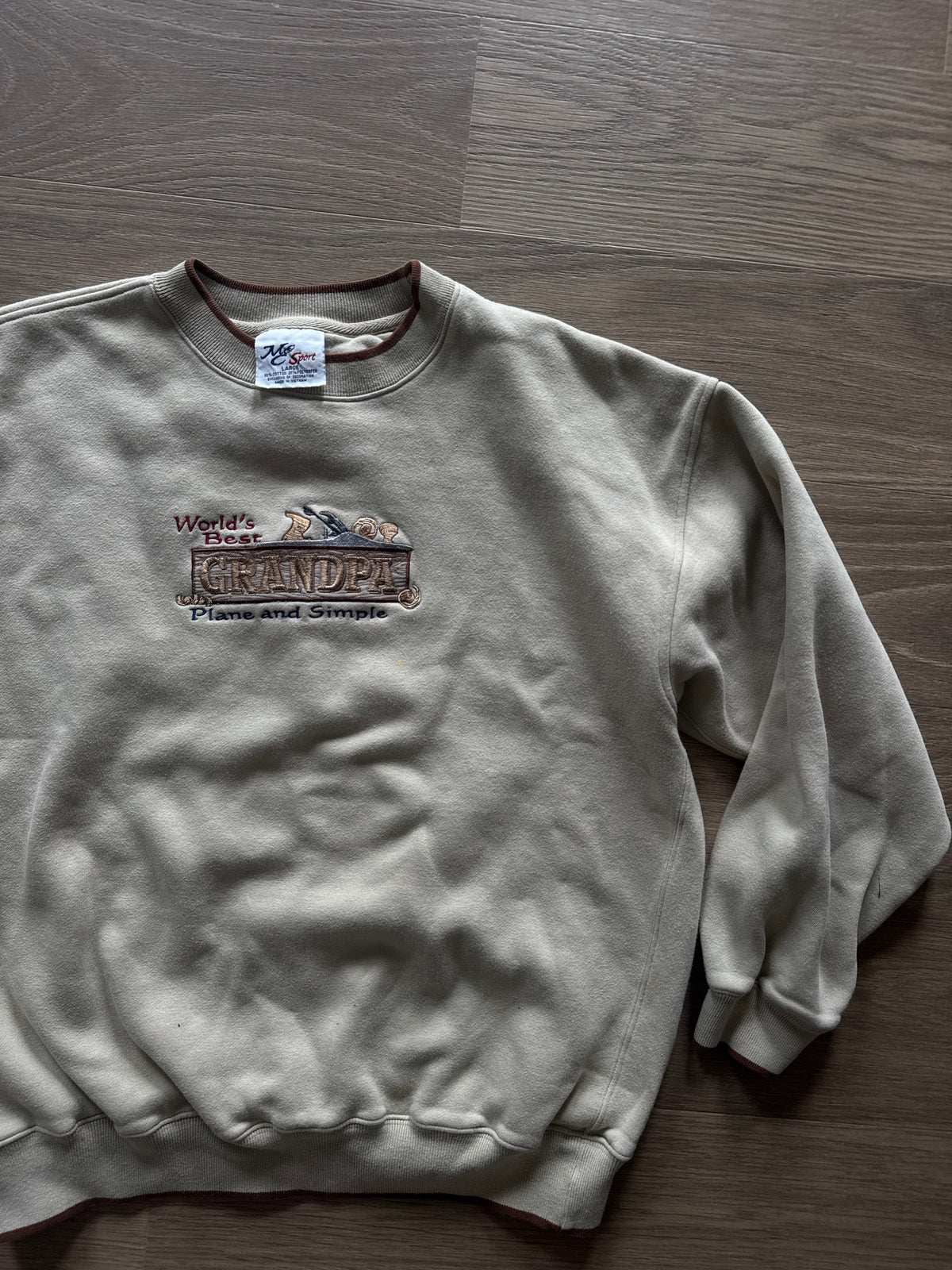 Vtg Grandpa Crewneck L