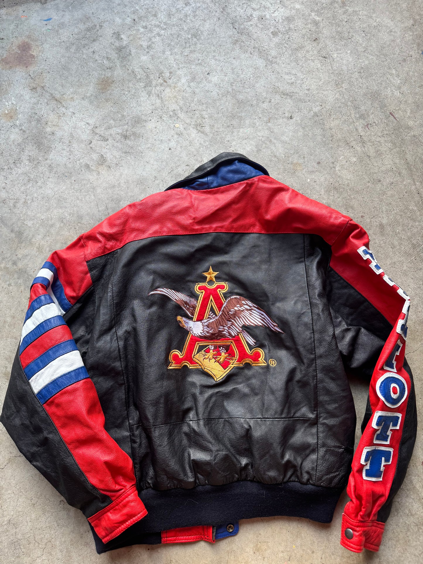 Vtg Bill Elliot Leather Jacket