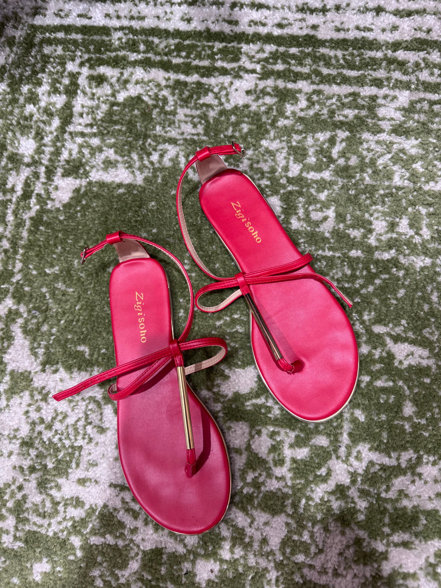 Red sandals