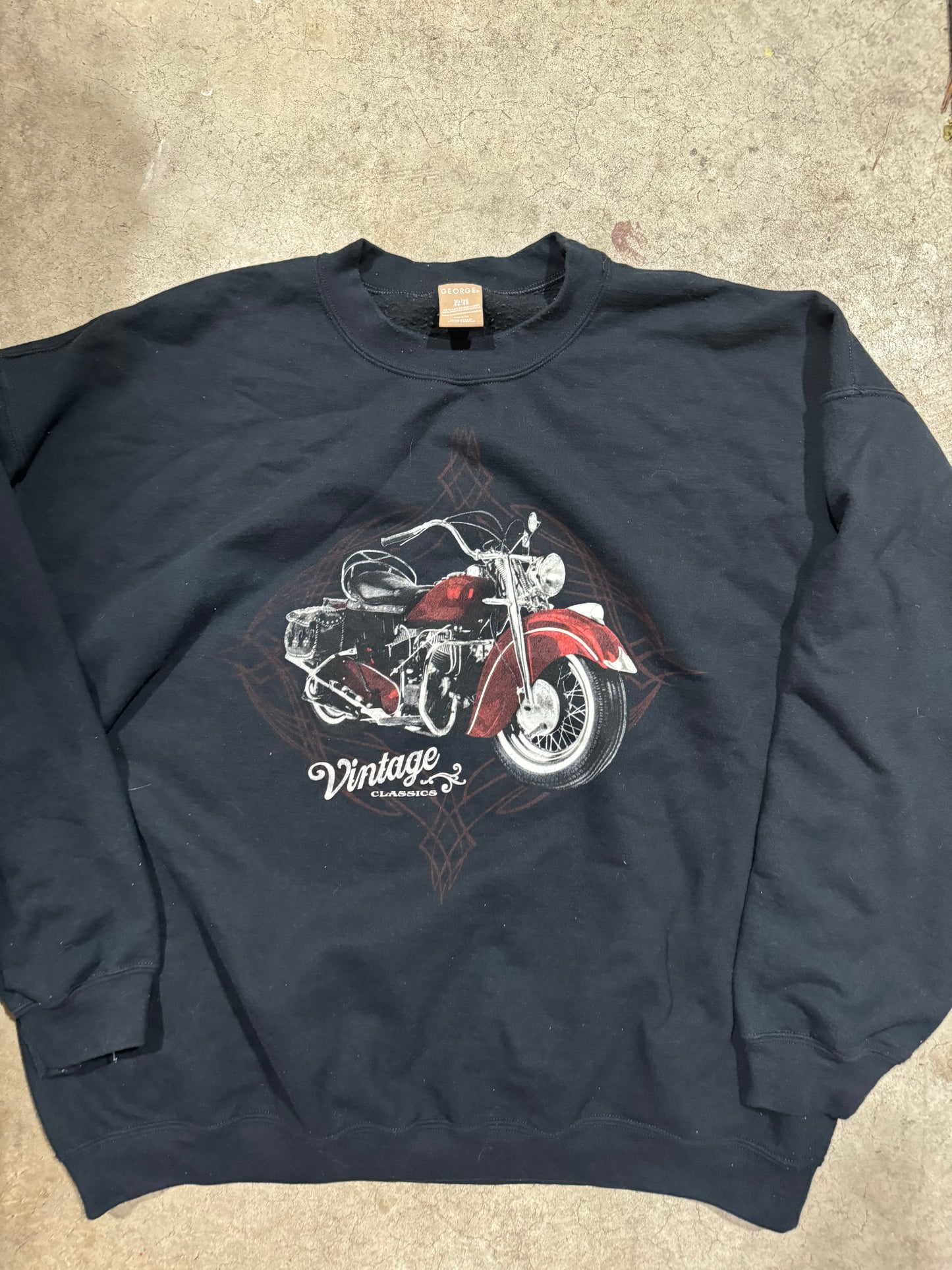 Vtg Biker Crewneck