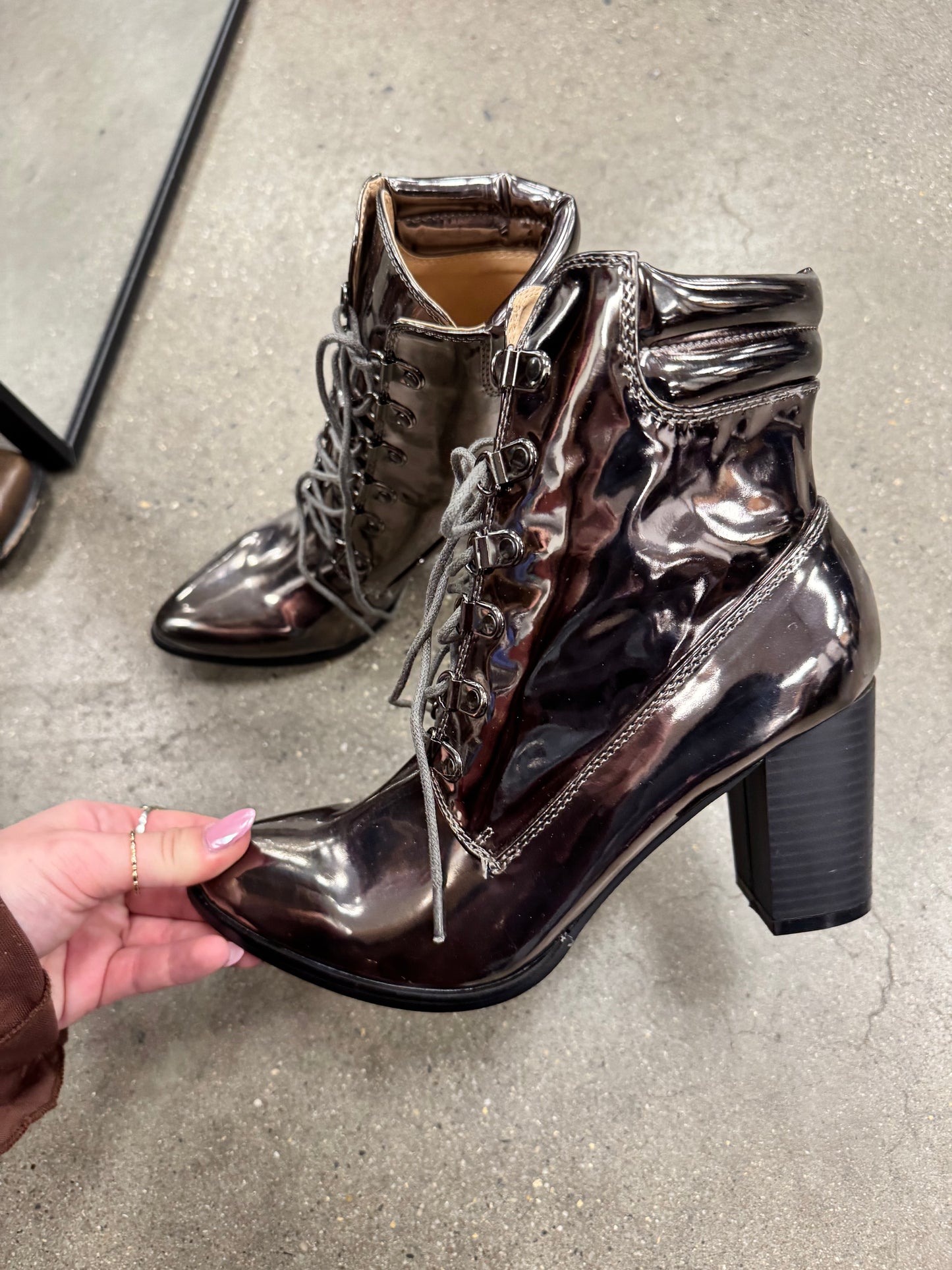 Metallic boots