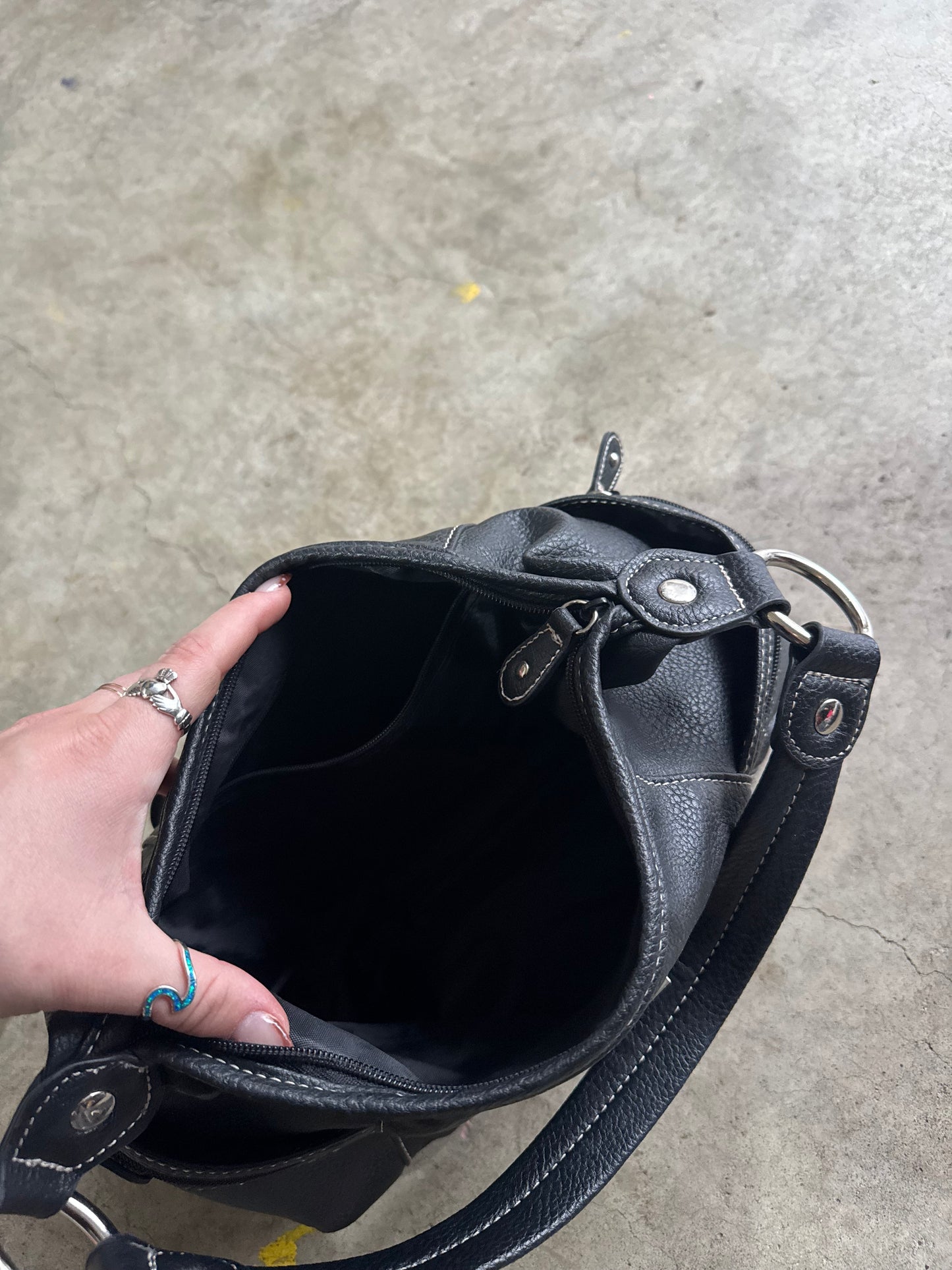 Vtg Black Purse