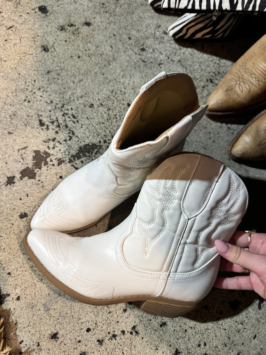White cowboy boots