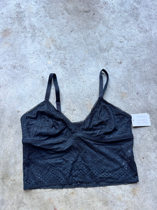 Black lace bralette