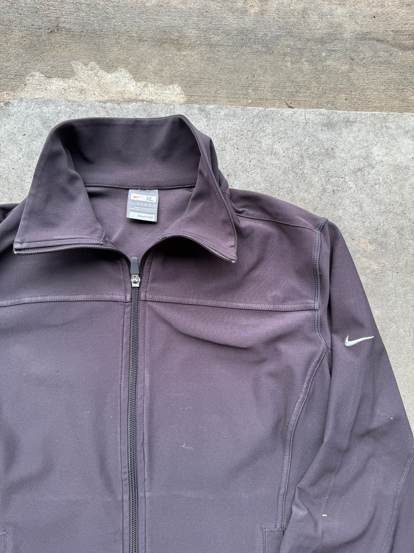 Vtg Brown Nike Zip