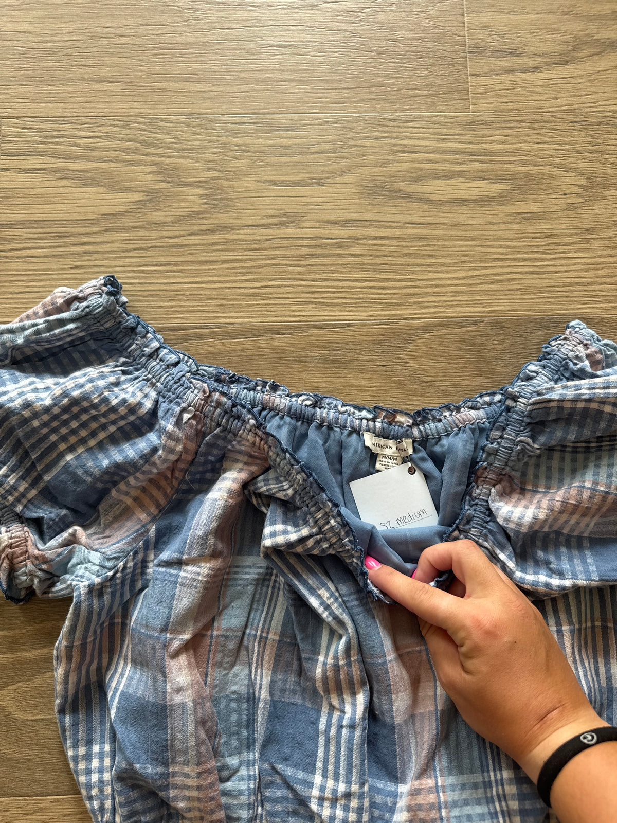 Aerie plaid top