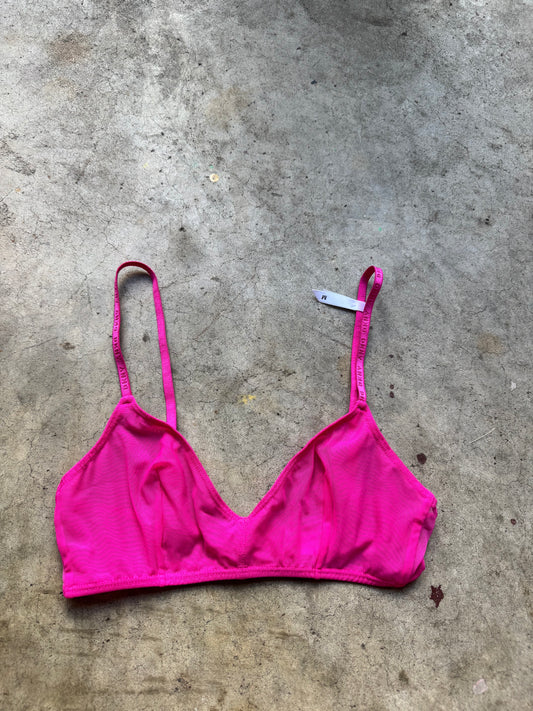 New pink mesh bra
