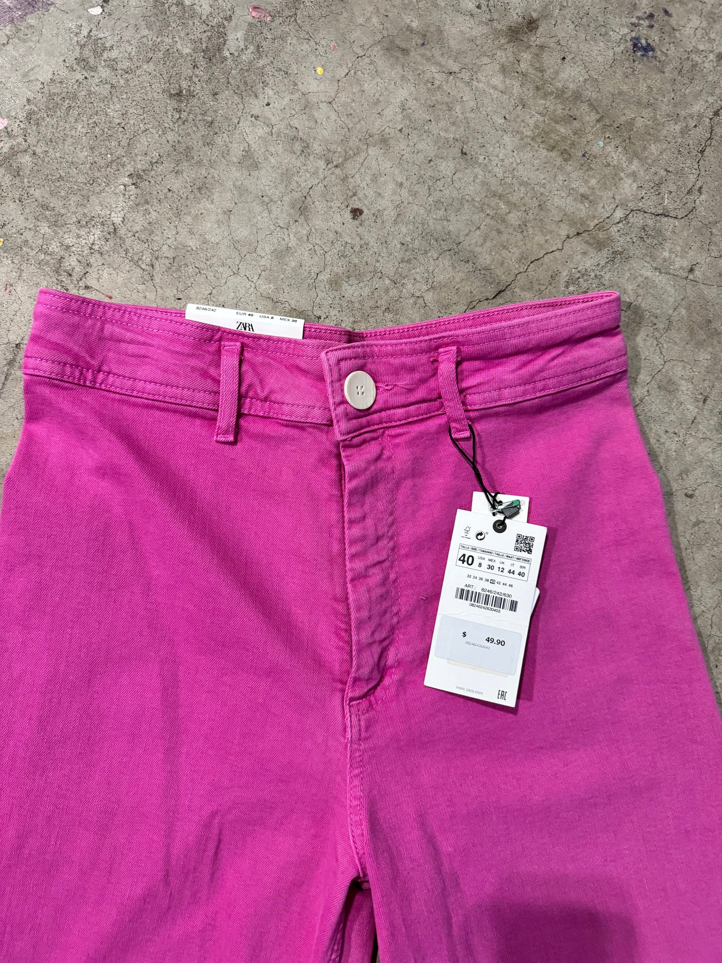 Zara pink jeans