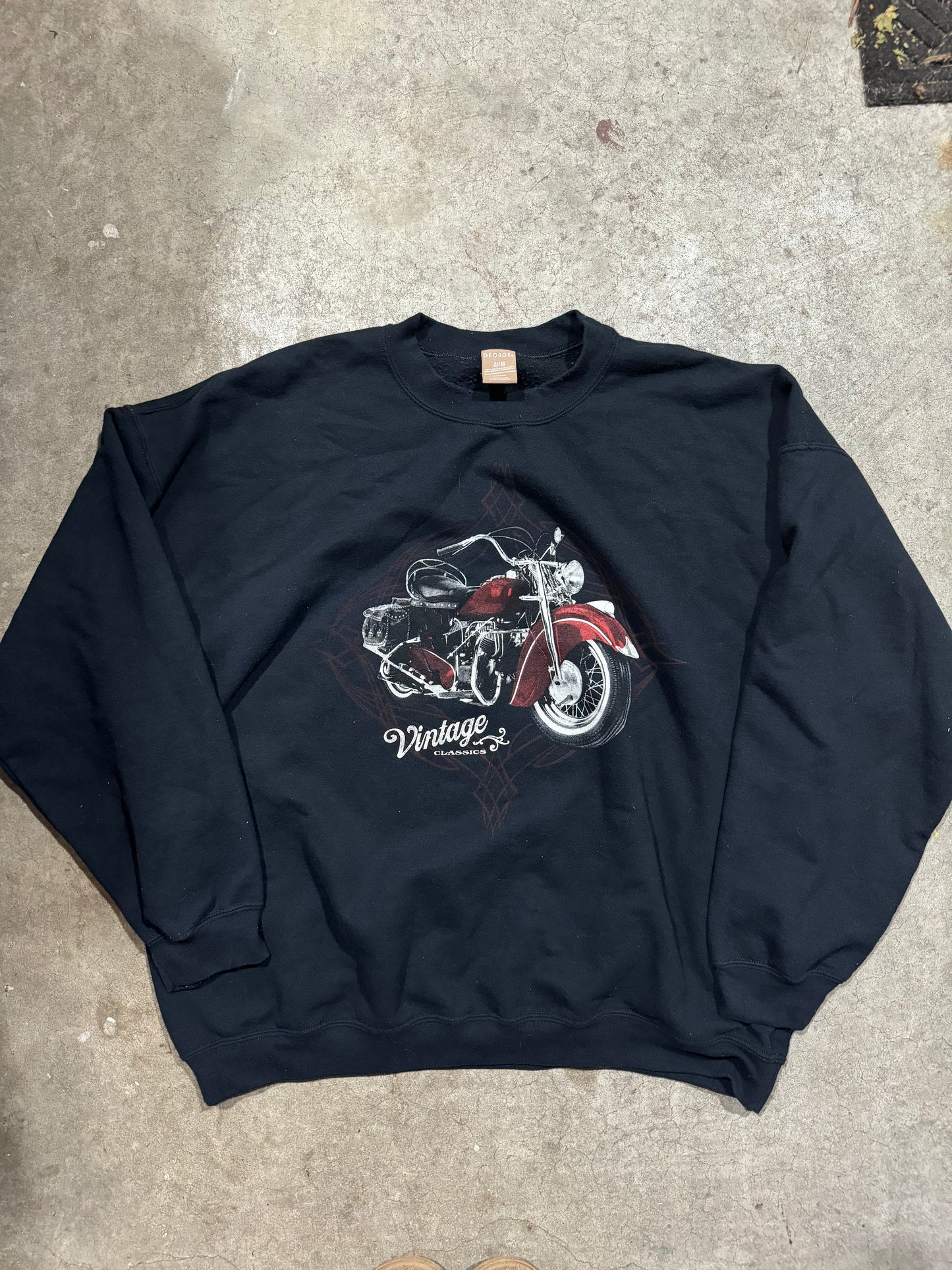 Vtg Biker Crewneck