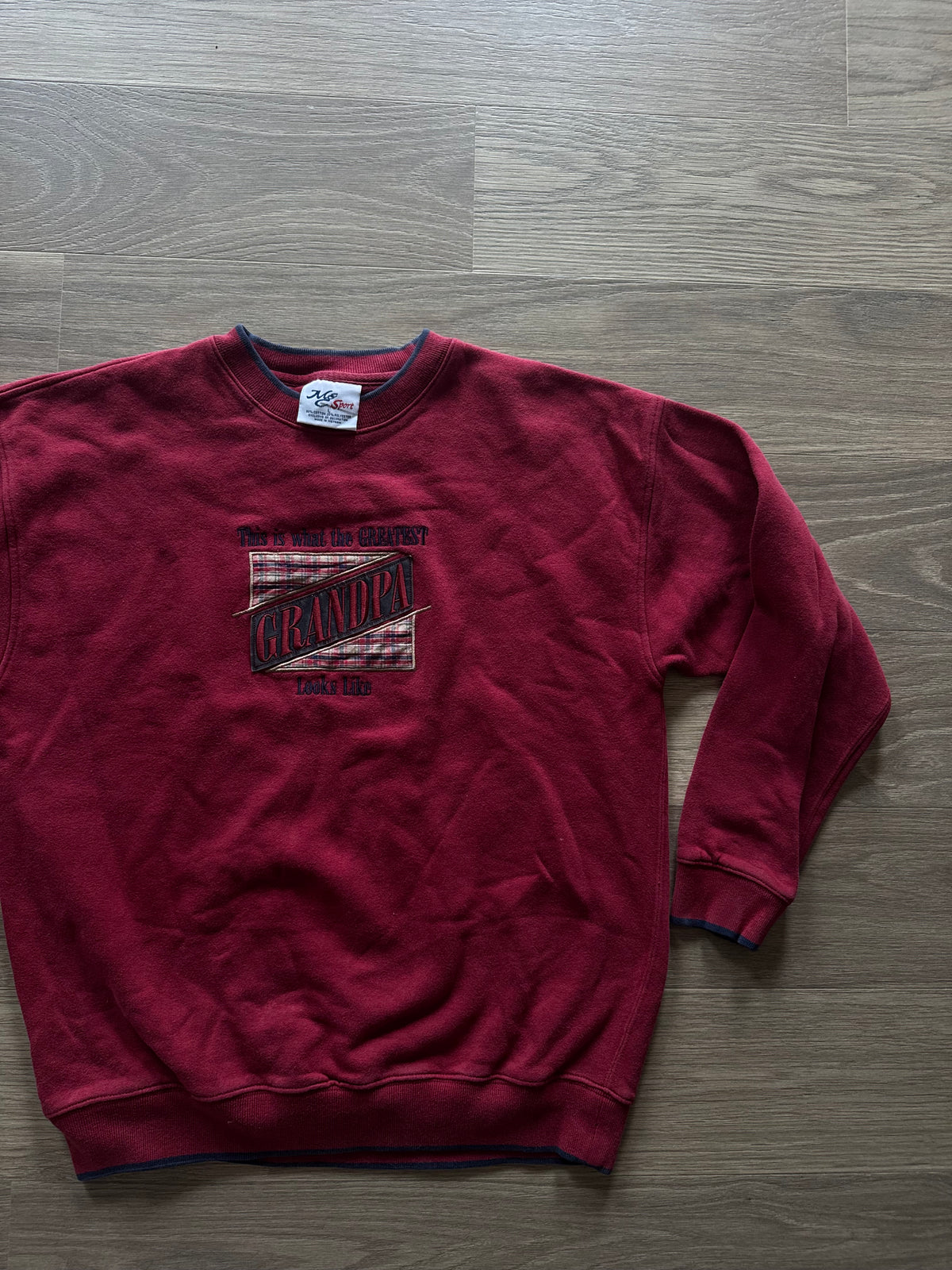 Vtg Grandpa Crewneck L