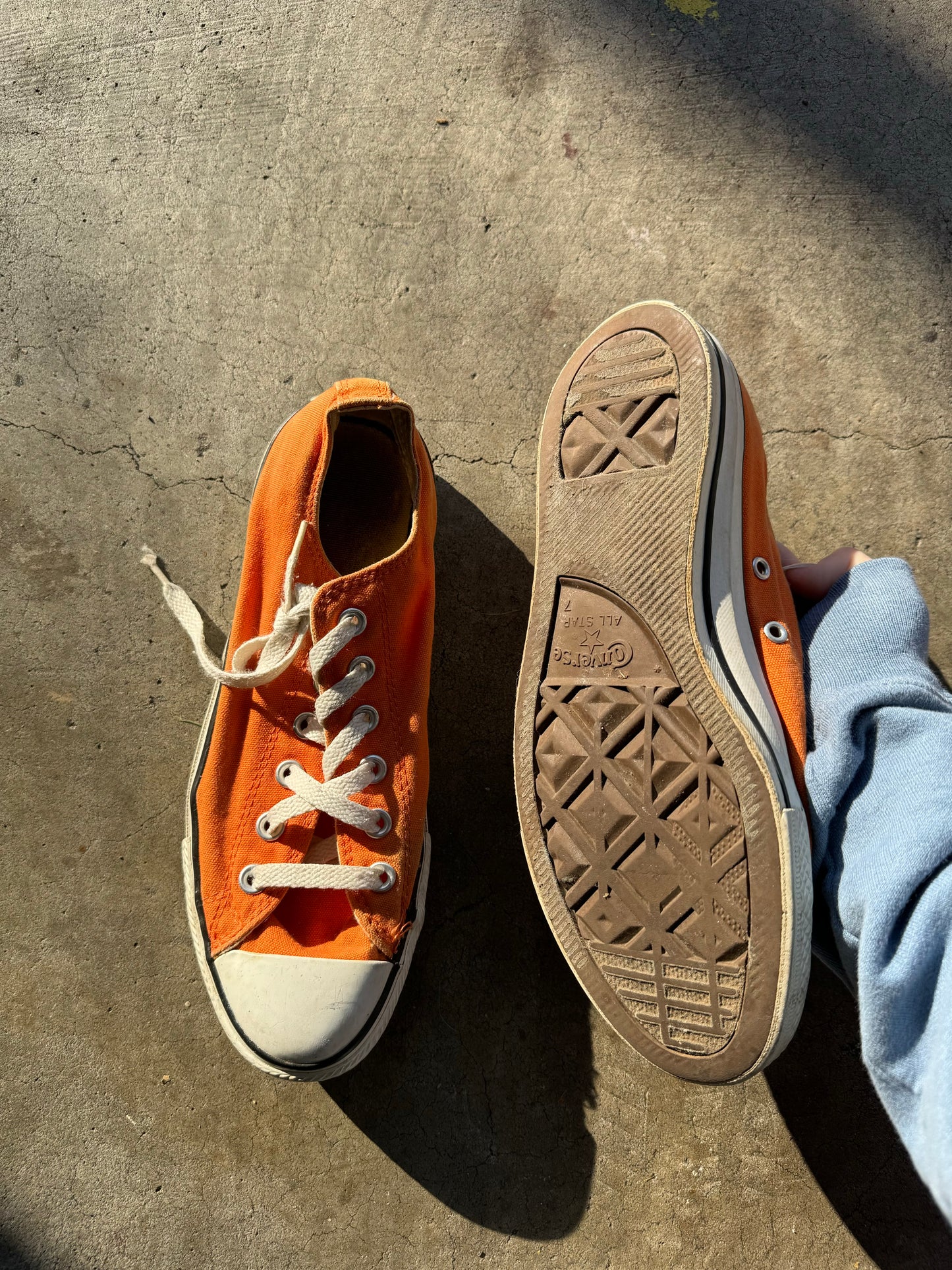 Orange converse