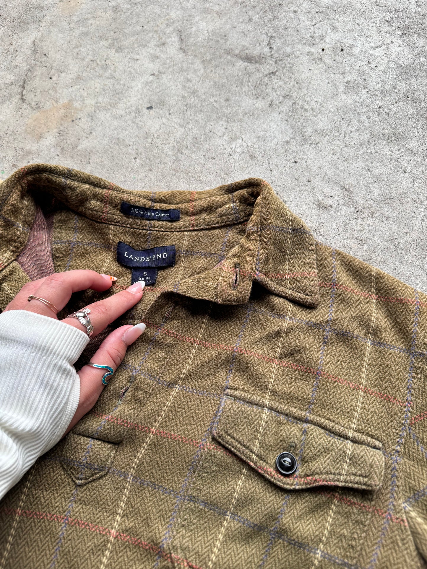 Vtg land ends sweater