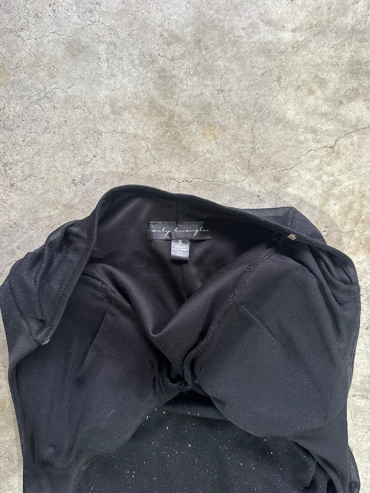 Vtg Black Slip