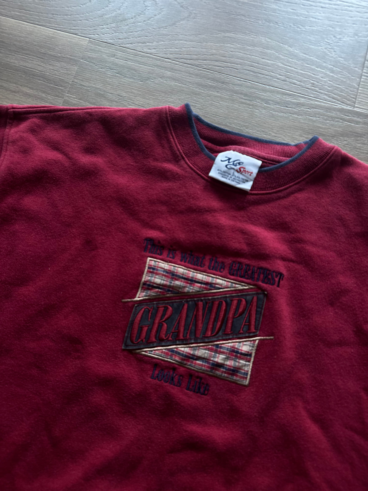 Vtg Grandpa Crewneck L