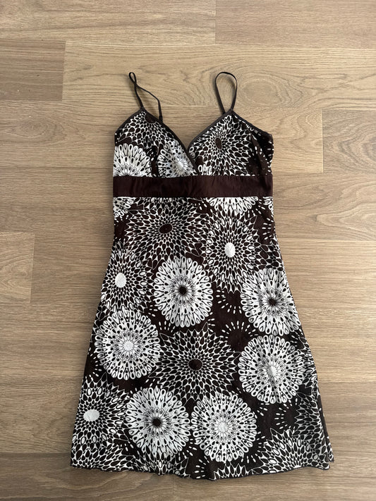 Vtg Brown Dress