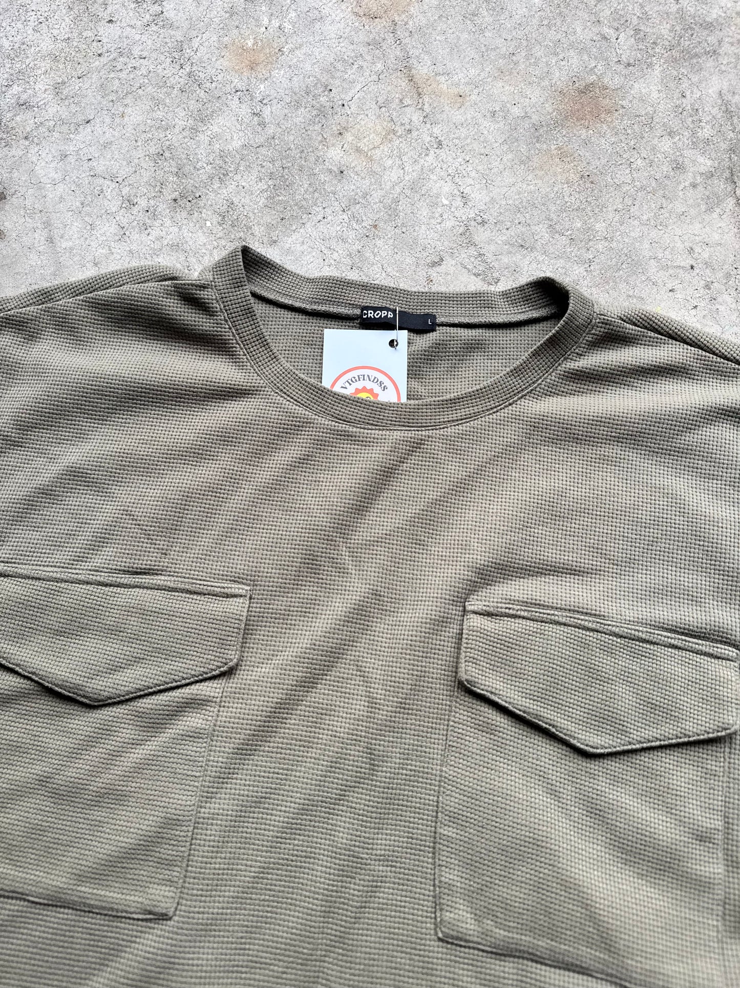 Green Cropped Sweater