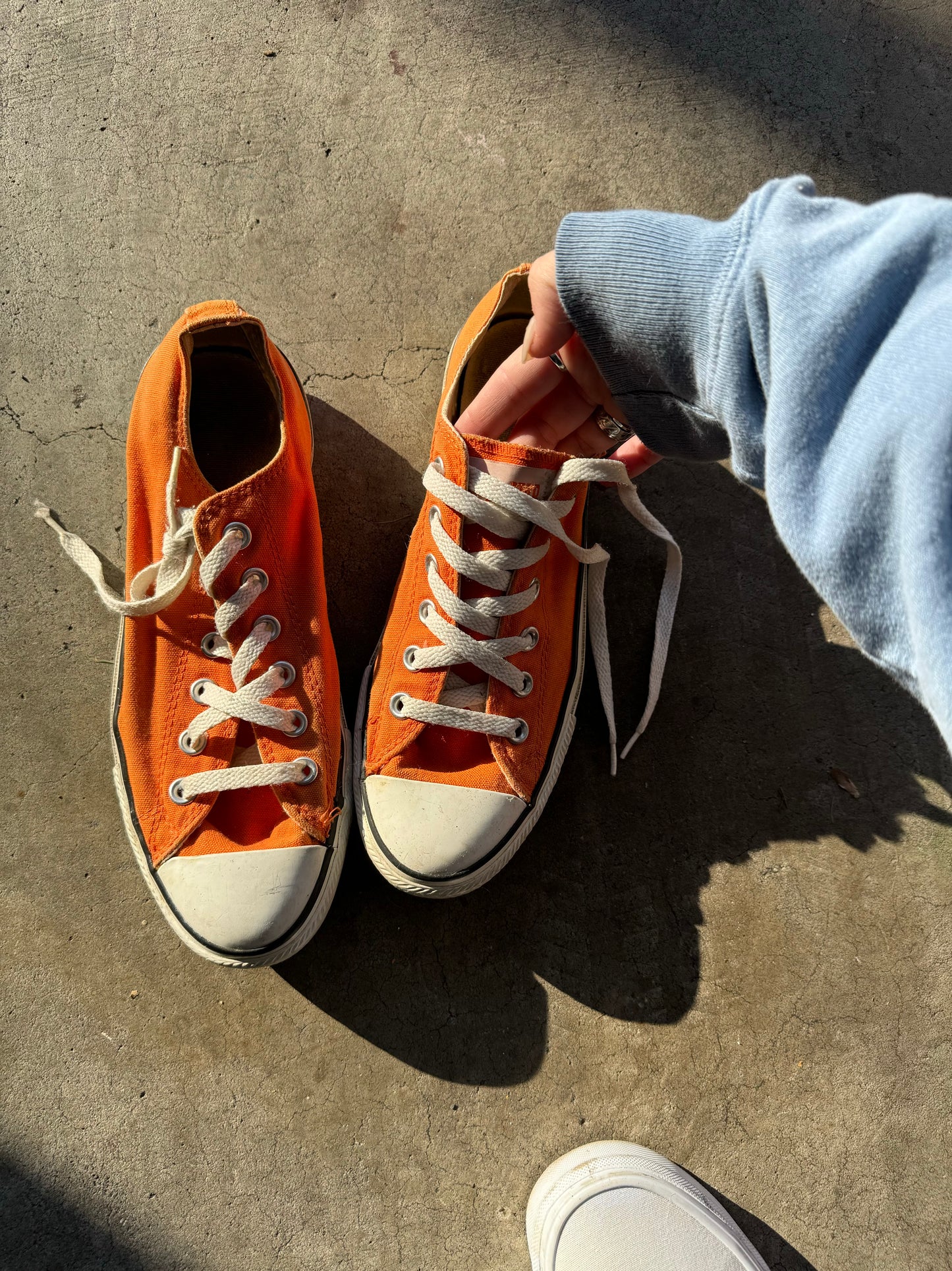 Orange converse