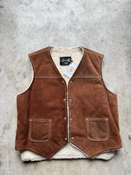 Vtg Leather Vest