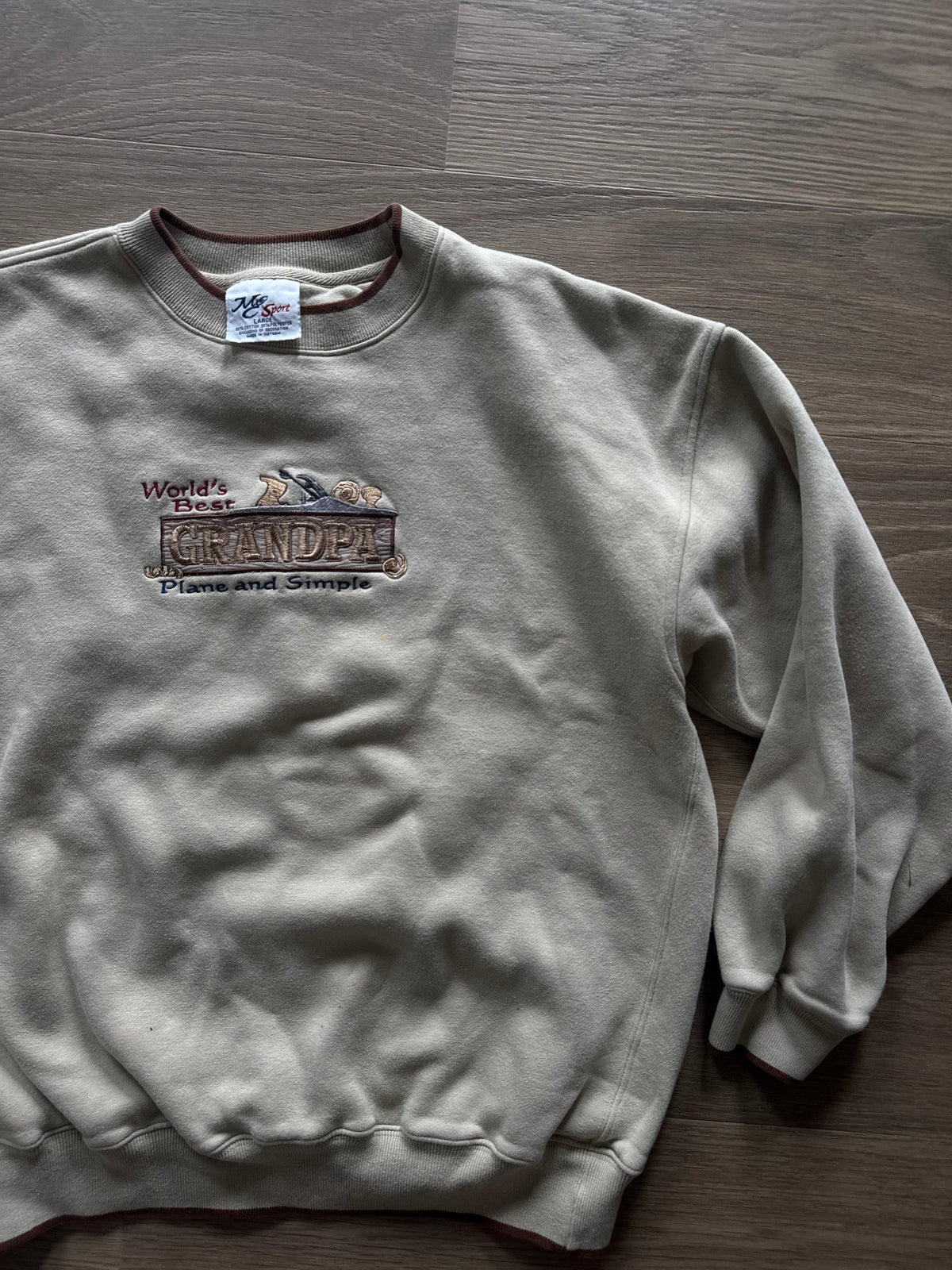 Vtg Grandpa Crewneck L