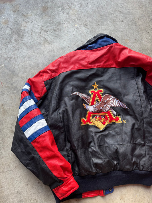Vtg Bill Elliot Leather Jacket