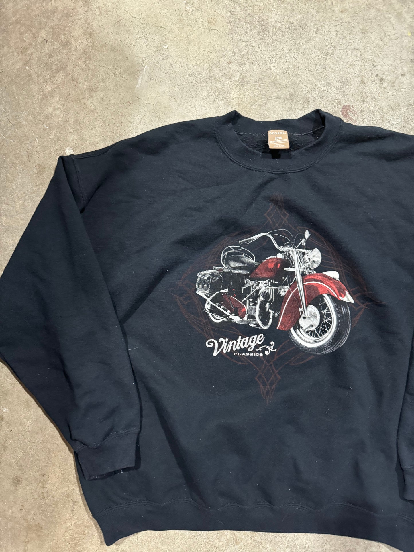 Vtg Biker Crewneck