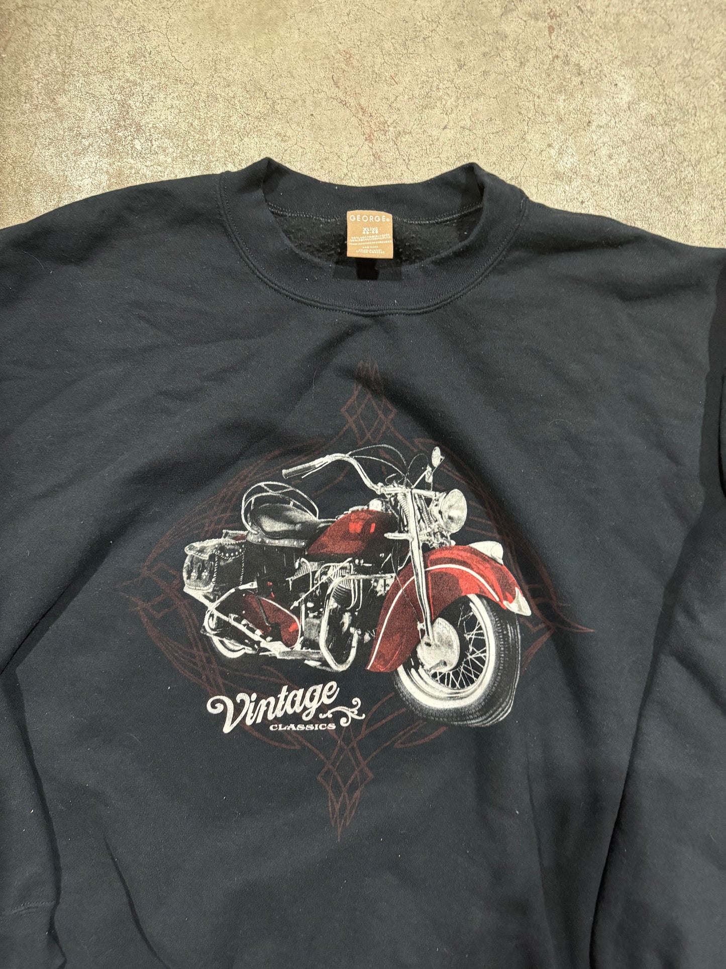 Vtg Biker Crewneck