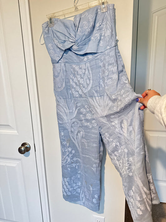 Blue Dressy Romper sz 4/small