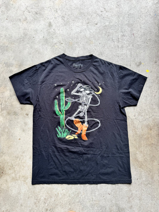 Skeleton cowboy tee