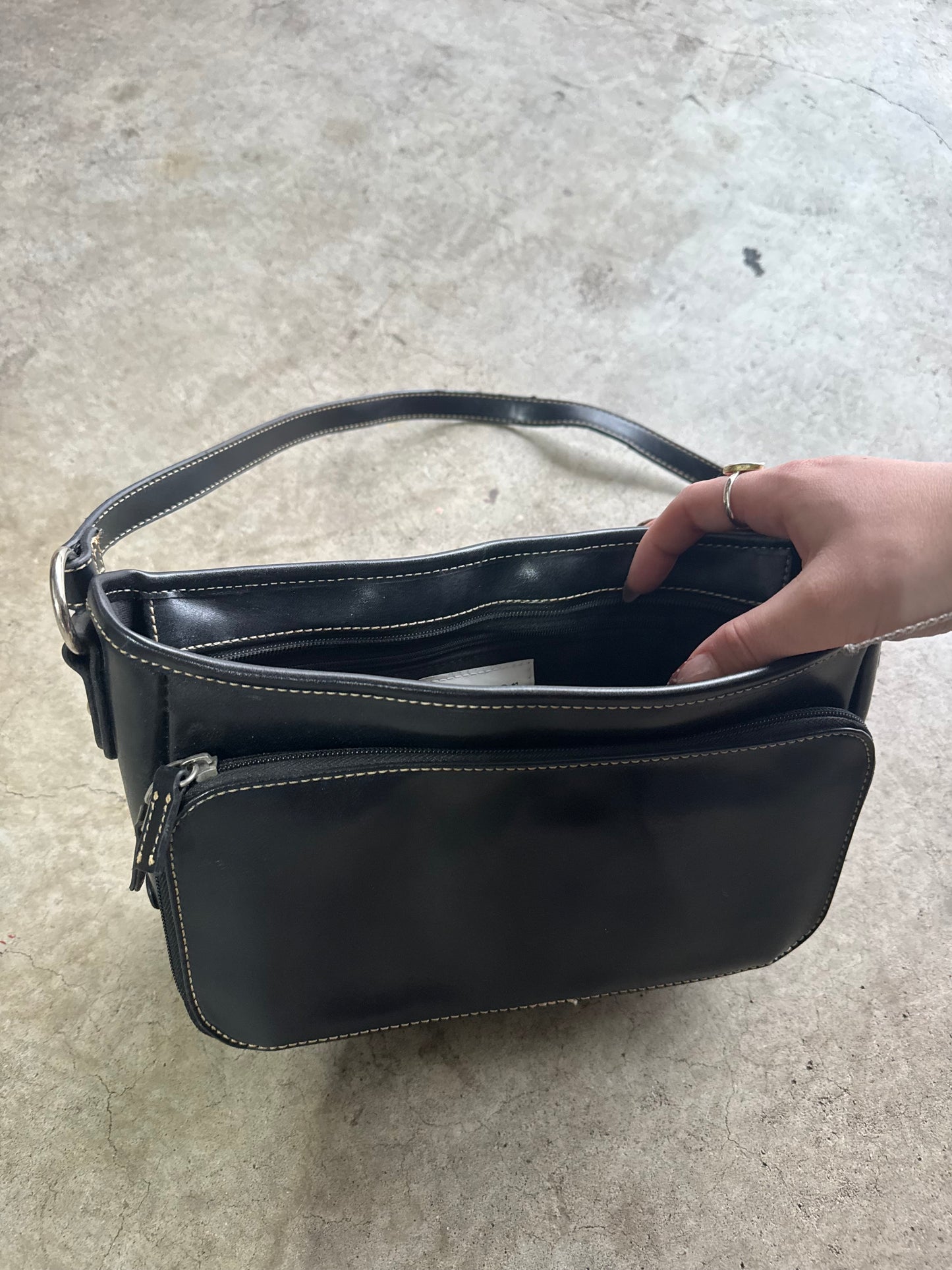 Vtg Black Purse