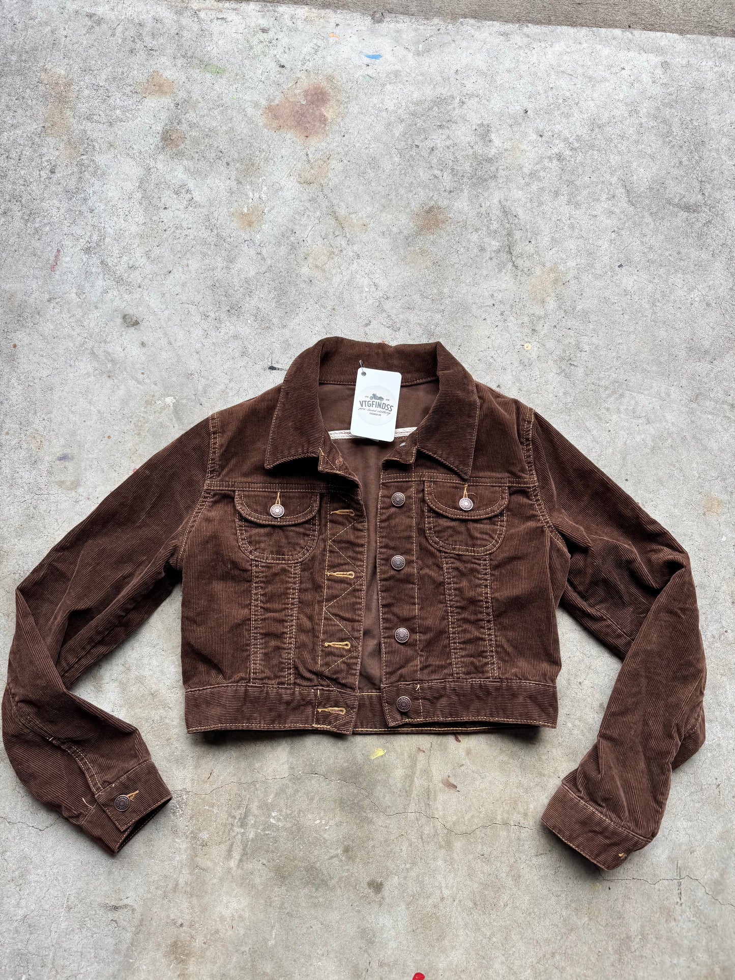 Cropped Brown Jean Jacket