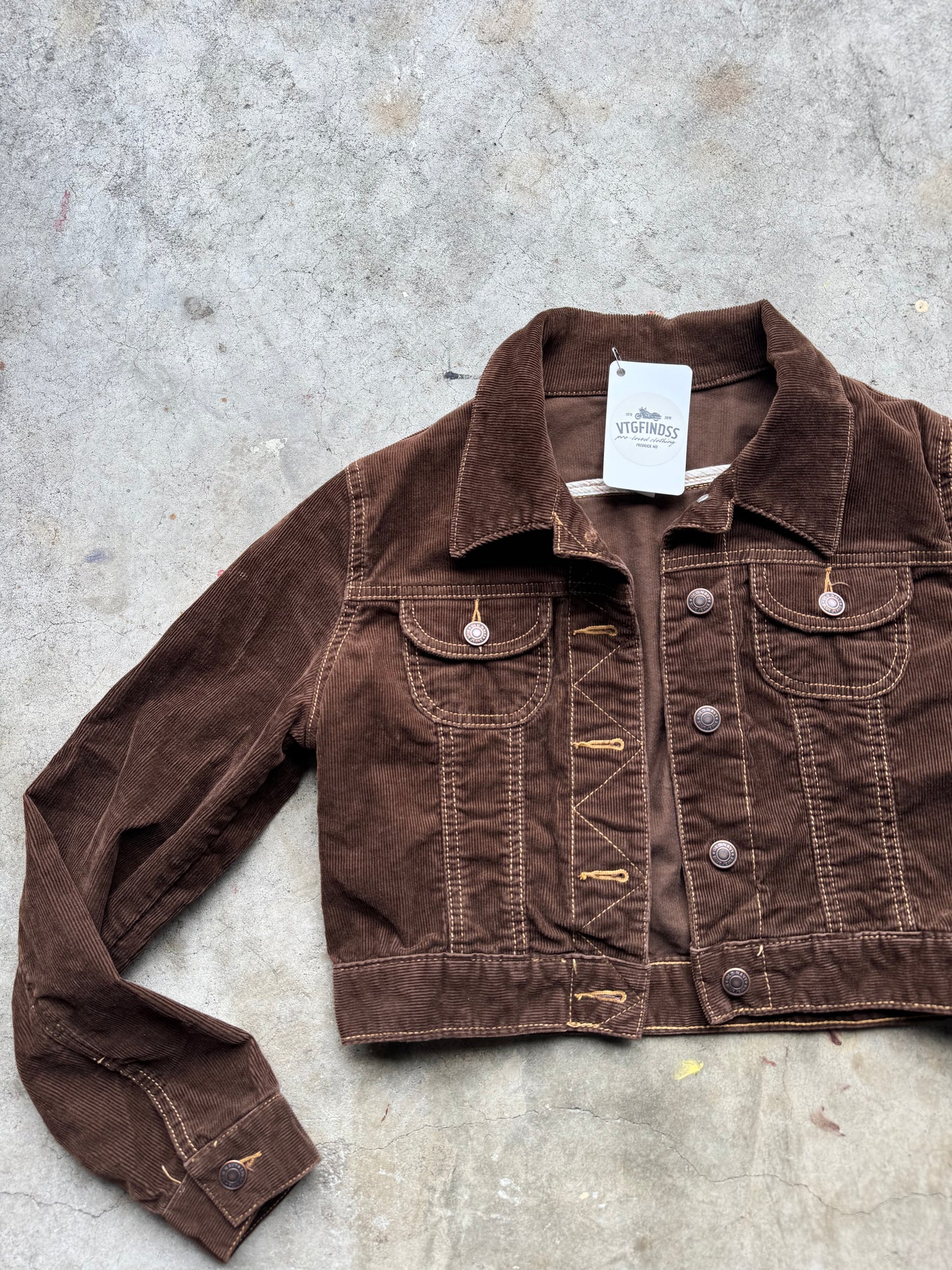 Cropped Brown Jean Jacket