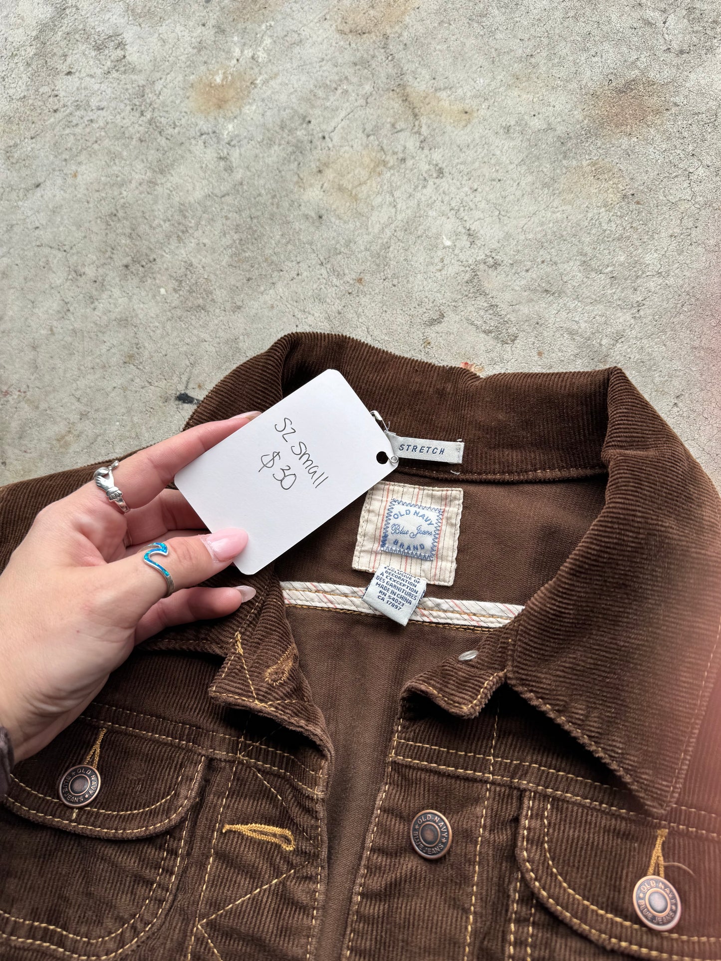 Cropped Brown Jean Jacket