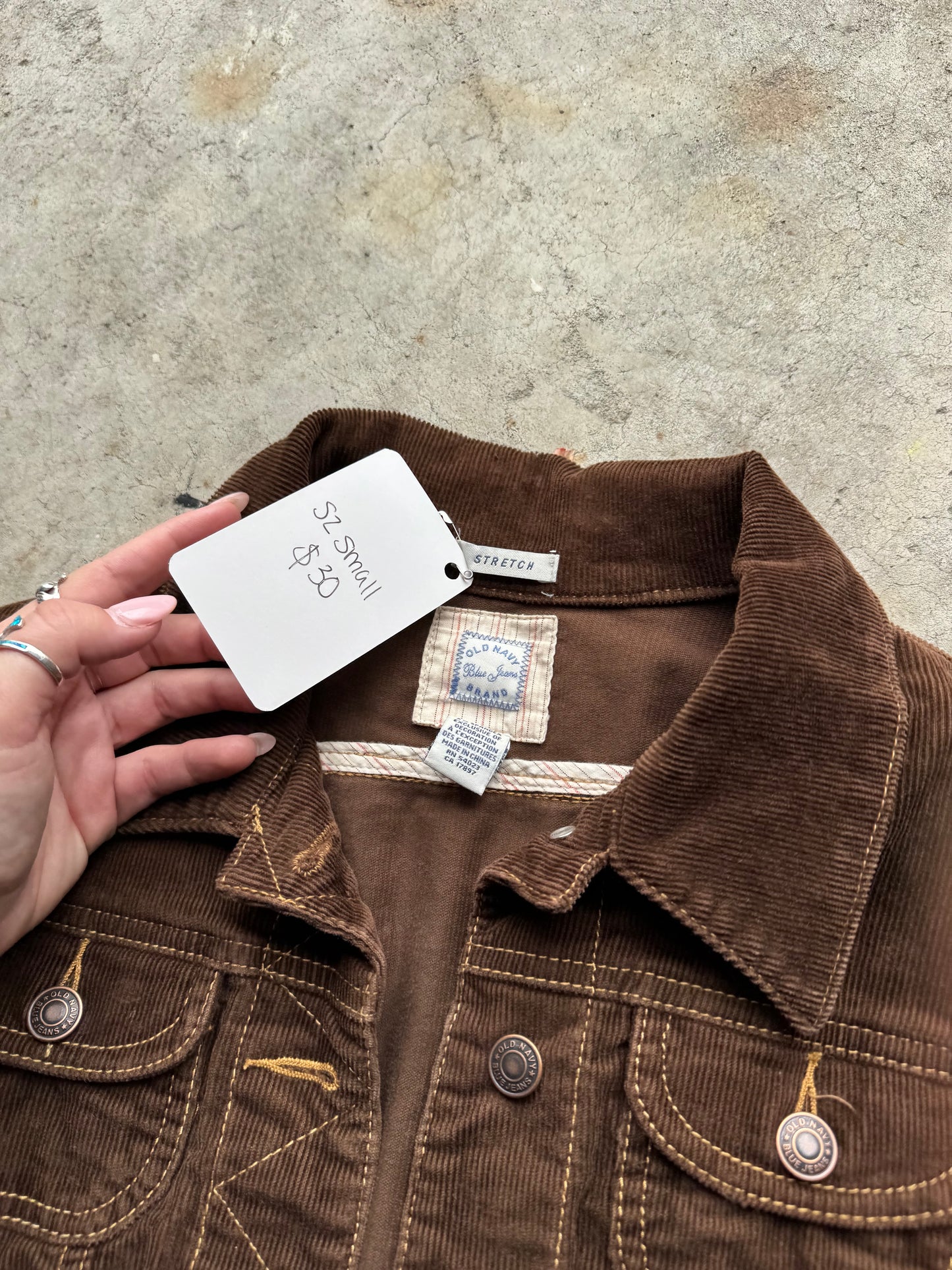 Cropped Brown Jean Jacket